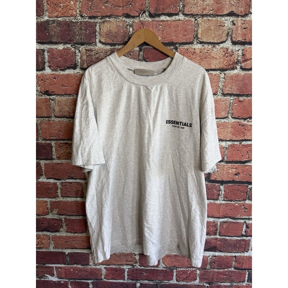 Fear of God Essentials Light Heather Gray Size 2XL T-Shirt